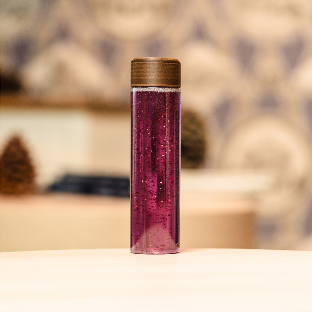 Bouteilles sensorielles colorées