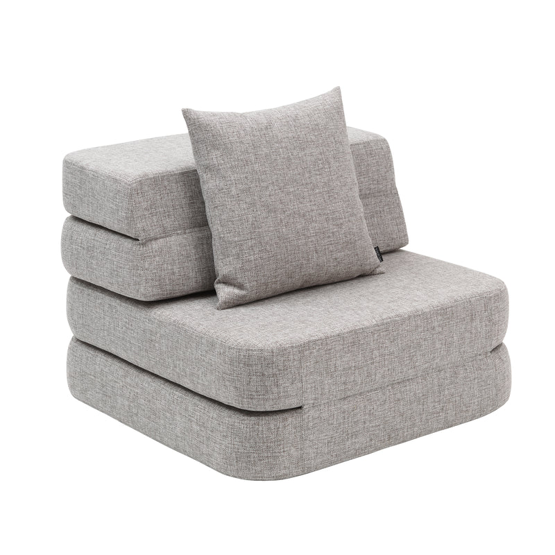 [SO-DEC-2396] Fauteuil KK - 3 niveaux - Mémoire de forme (Gris)