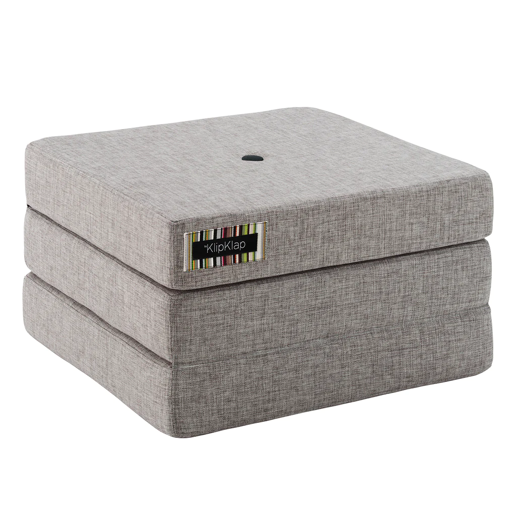 [SO-DEC-2425] Pouf KK repliable - 3 coussins (Gris)